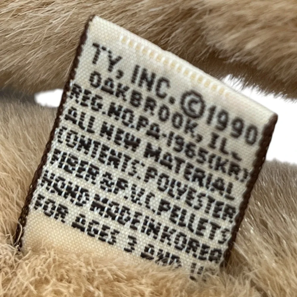 Vintage 1990 Ty Harris the Lion Plush Stuffed Animal Realistic Tan 15